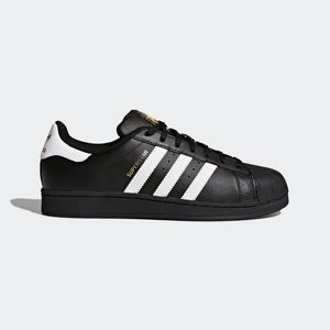 Adidas Superstar Black Gold Shoes